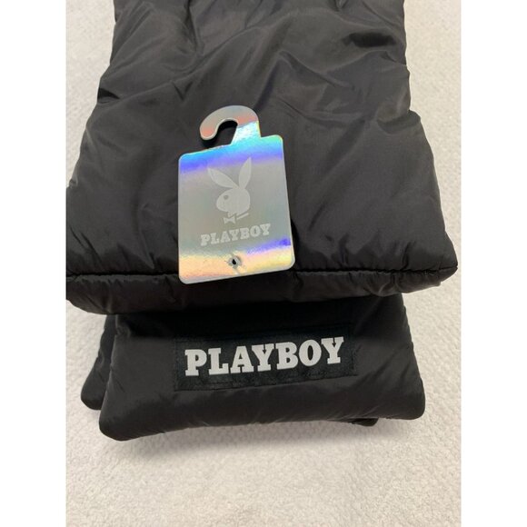 Playboy Puffer Scarf Black New With Tags - Picture 4 of 6